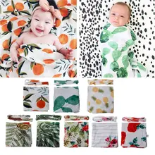 Пеленка с цветами для новорожденных, одеяло, спальный мешок, Пеленальное Одеяло s+ повязка на голову, 2 шт., R9UD