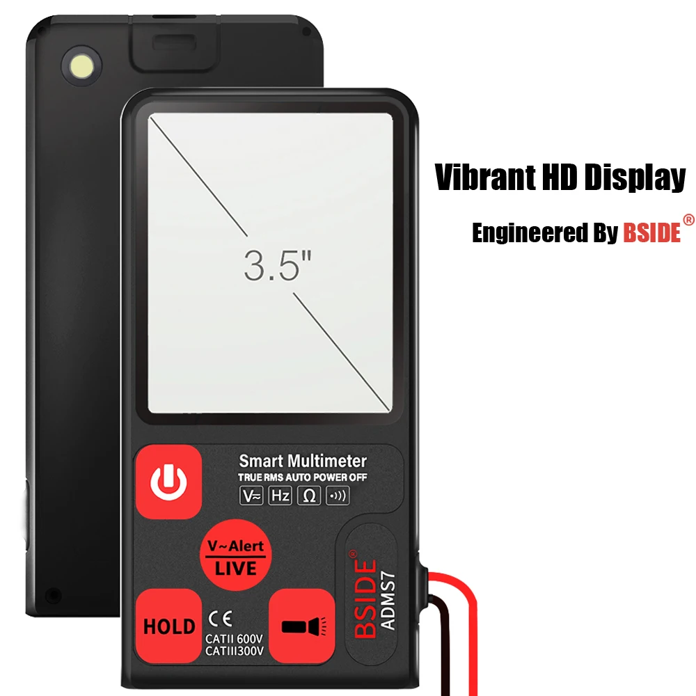 New Mini Digital Multimeter BSIDE ADMS9 S7 Tester Voltmeter Resistance NCV Continuity Test With