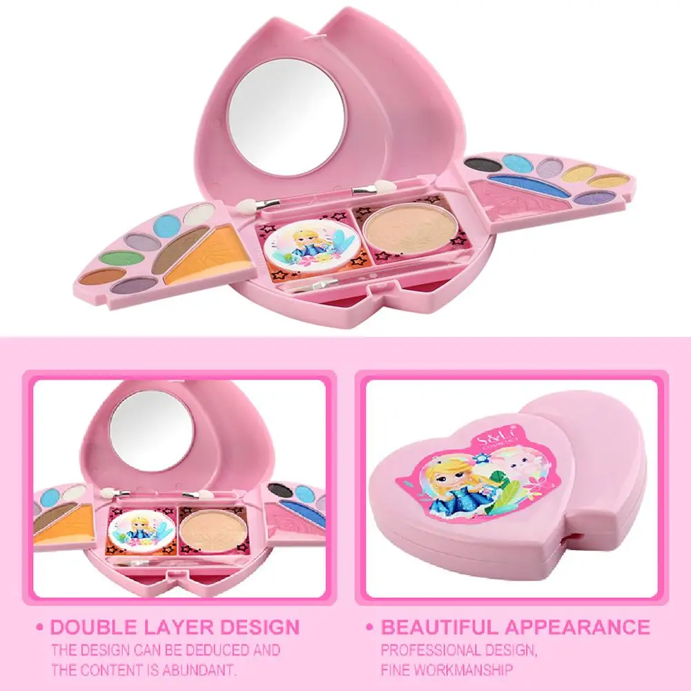 24 шт Девушки Набор косметики чехол наборы нетоксичные akeup игрушки ролевые игры Рождественский подарок игрушки туалетный косметическая игрушка косметика