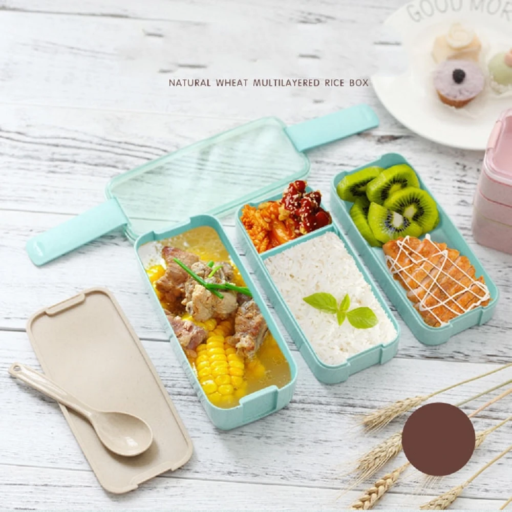 900ml 3 Layers Bento Box Lunch Box Food Container Storage Japanese Wheat Straw Material Microwavable Dinnerware Student Lunchbox 900ml 3 Layers Bento Box Lunch Box Food Container Storage Japanese Wheat Straw Material Microwavable Dinnerware Student Lunchbox