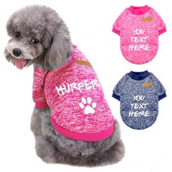 

Winter Warm Dog Clothes Sweater Custom Dog Cat Coat Clothing For Small Medium Dogs Cats Chihuahua Yorkies Outfit Coat Costume
