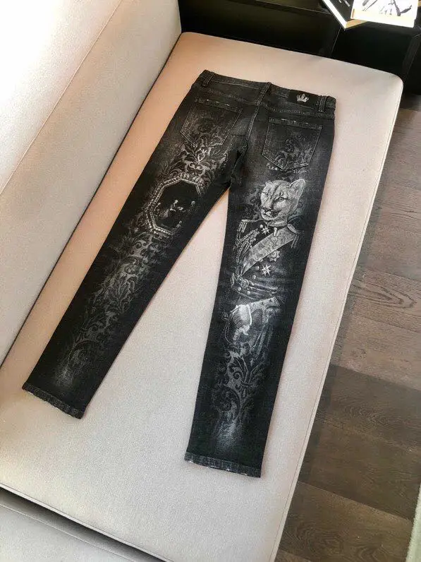 AH1269, модные мужские джинсы,, Подиумные, Роскошные, известный бренд, Европейский дизайн, вечерние, Стильная мужская одежда