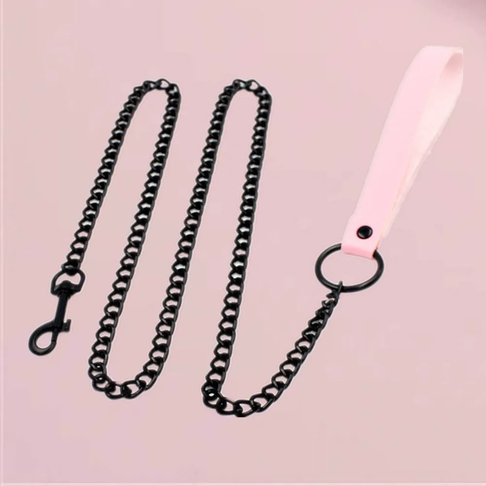 B.CYQZ Bdsm Chain Toys PU Leather Collar Cospaly Slave Sexy Accessories Women Choker Necklace Bondage Traction Rope Couples Game women jewelry