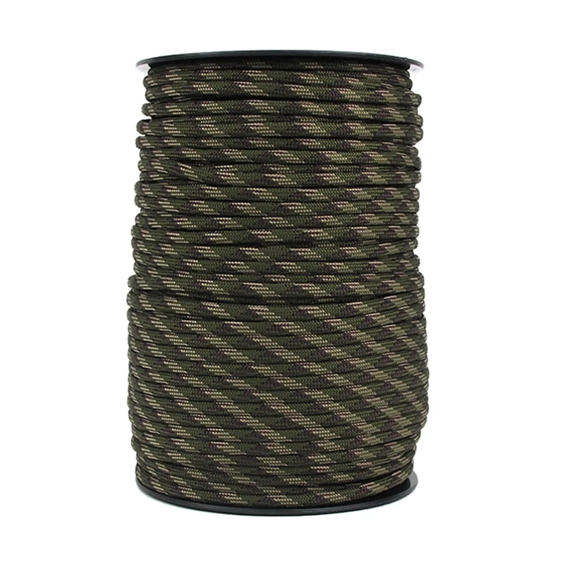 100 м 4 мм 9 ядер для выживания парашютный шнур шнурок для кемпинга веревка для альпинизма, кемпинга и пеших прогулок