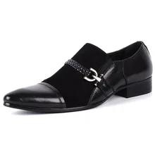 Brand 100% Genuine Leather Formal Shoes Man Oxfords Handmade Designers Classic Embossing Slip On Men Dress Shoes Brand 100% Genuine Leather Formal Shoes Man Oxfords Handmade Designers Classic Embossing Slip On Men Dress Shoes