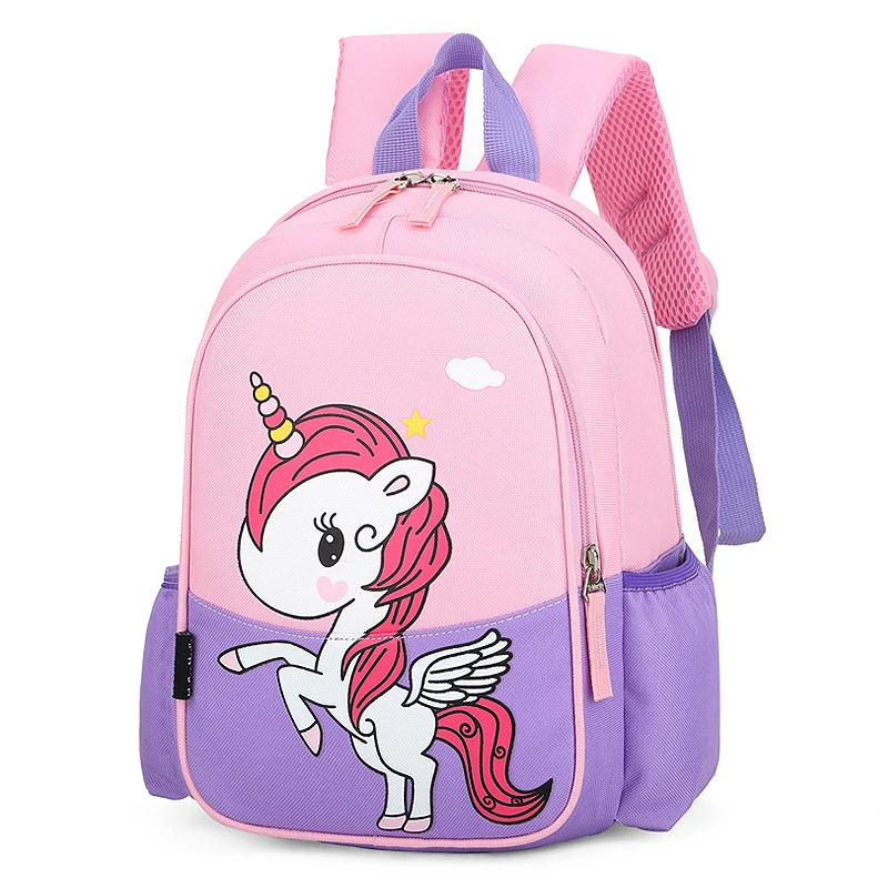 Mochilas escolares de nailon de alta calidad para de 2 a 6 años, con dibujos unicornios, mochilas escolares para niños niñas|Mochilas escolares| - AliExpress