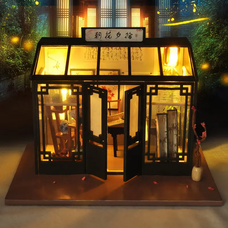 

Creative Chinese-style DIY Hut Assembled for Making Mini Small House Toy Handmade Model Wood China Mainland Female