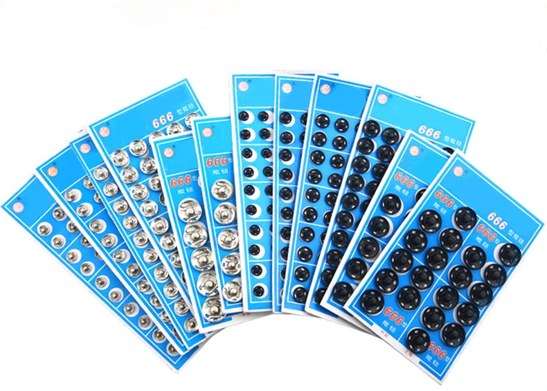 

8/10/12/14/16/18mm Small Metal Snap Fasteners Press Button Stud Black White Clothing accessories Sewing Embedded buckle