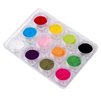

qt0348 Nail Art Glitter Powder Nail Candy Plush Powder Acrylic Powder Decoration Nail Art DIY Tip Decoration Glitters