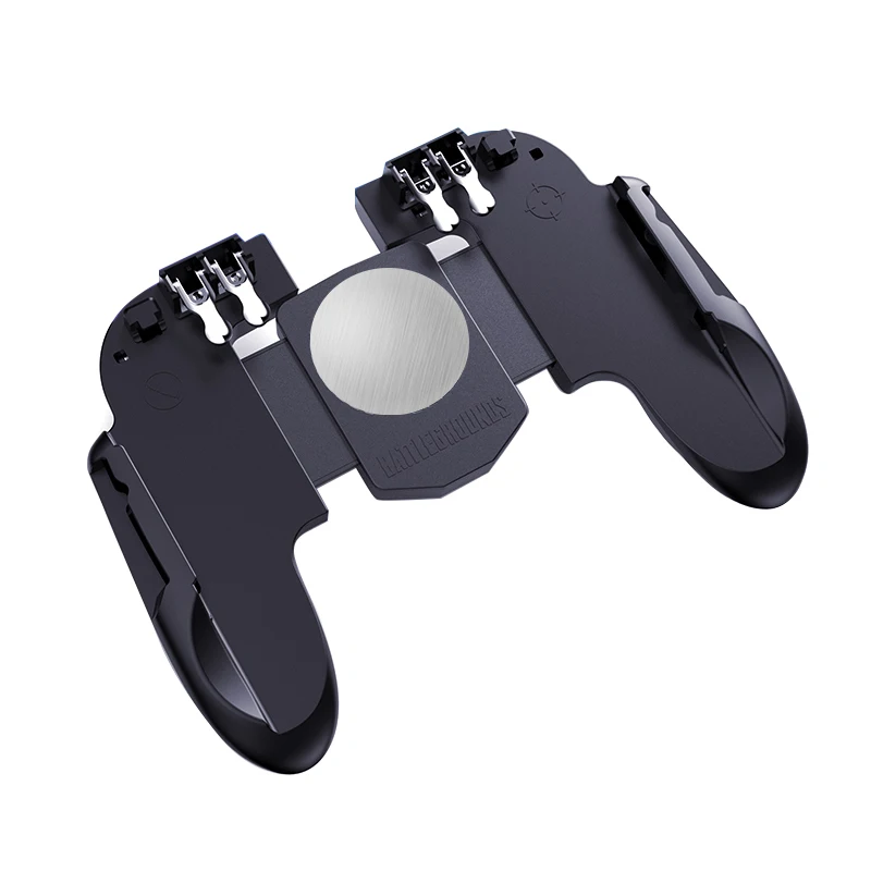 PUBG мобильный игровой контроллер с вентилятором геймпад шесть пальцев триггер Aim Кнопка L1R1 джойстик для шутеров для IPhone Android телефон 3 типа - Цвет: 6 Finger no fan
