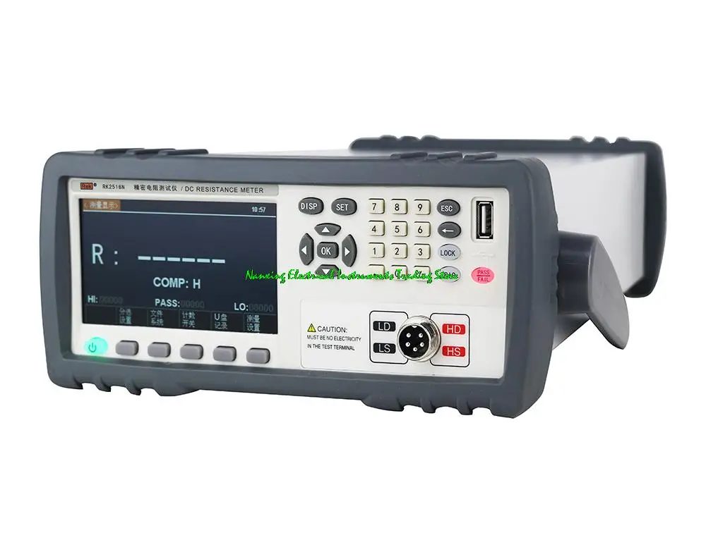 RK2514AN DC 저 저항 테스터 0.1uΩ-10MΩ 정확도: 0.01% ,USB/RS232 인터페이스, 온도 센서, 데이터 절약 인쇄