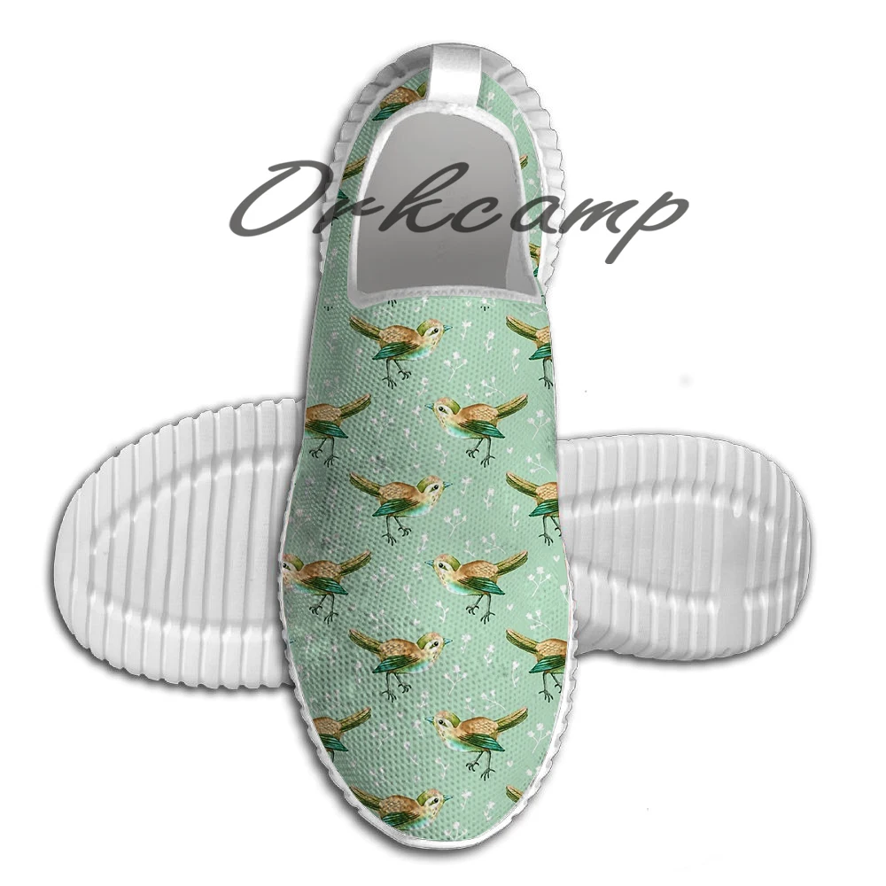 

Chestnut Songbird Floral on Sage Green Light Weight fashion Sports Running Shoes Walking Shoes Summer Comfortable Yuga shoes