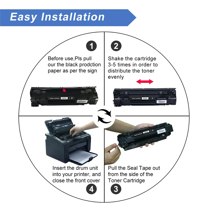 Cartucho de tóner Compatible con impresora HP LaserJet Pro, M12a, M12w, MFP,  M26a, M26nw, CF279A, 79A|Cartuchos de tóner| - AliExpress