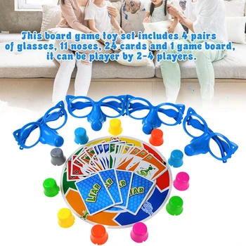 

Tell Lies Educational Family Party With Glasses Noses 2-4 Players Fibber Indoor Funny Toy For Kids Board Game Logical Thinking