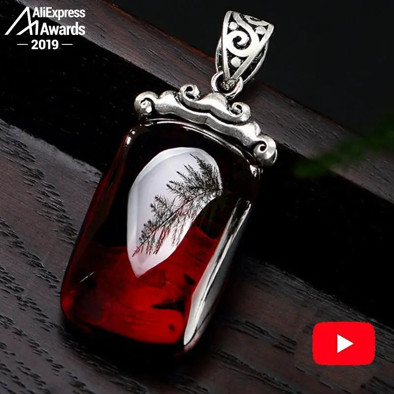 Женский винтажный кулон с рубином ожерелье ручной работы из натурального