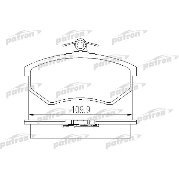 Колодки тормозные дисковые передн AUDI: 80 91-94, 80 Avant 91-96