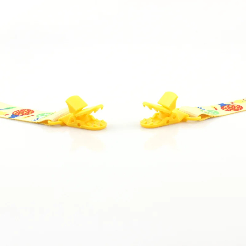 2PCS Baby Pacifier Chain Safe Plastic Clips Fabric Cartoon Prints Dummy Soother Nipple Holder Baby Teether Clips 2PCS Baby Pacifier Chain Safe Plastic Clips Fabric Cartoon Prints Dummy Soother Nipple Holder Baby Teether Clips
