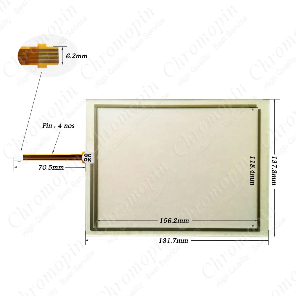 Touch Sreen Сенсорный экран для 6AV6645-0FE01-0AX1 6AV6 645-0FE01-0AX1 6AV6645-0GB01-0AX0 6AV6 645-0GB01-0AX0 Мобильная панель 277 В красный горошек с выключателем - Цвет: Touch Sreen