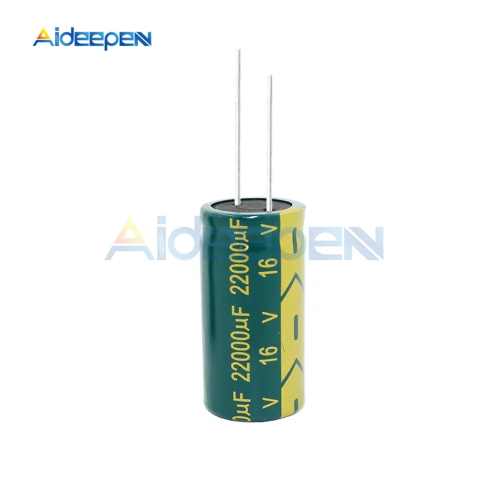 5PCS 16V 22000 мкФ 18*35 мм Алюминий электролитический конденсатор с алюминиевой крышкой, 18x35 мм