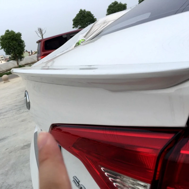 For Hyundai Sonata 2011 2012 2013 Rear Trunk Spoiler High Quality ABS Plastic Primer Color Car Tail Wing Decoration For Sonata 9