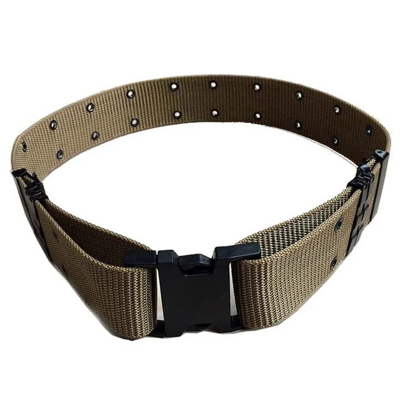 

Winter Hunting Canvas Duty Outdoor Sport Belt With Plastic Buckle Army Military Adjustable Outdoor Fan Hook & Loop Waistband