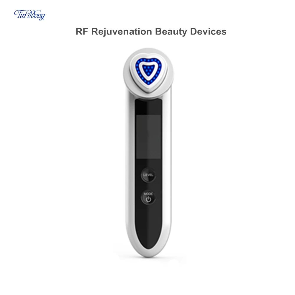 Tinwong светодиодный светильник Фотон терапия RF EMS омоложение кожи Подтяжка лица массаж красота машина - Цвет: White