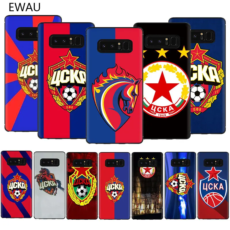 

EWAU PFC CSKA Moscow Football Team Soft TPU Phone Cover Case For Galaxy A3 A5 A6 7 8 9 2018 A10S 20S 30S 40S 50S 60 70