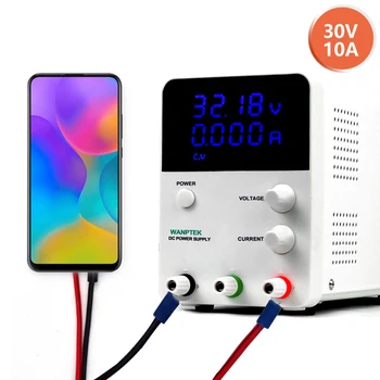 

Wanptek adjustable dc power supply Variable Regulated power modul switching laboratory bench power Source 30v 10a diy ac 220v