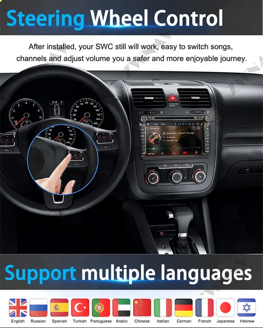 WOOYI pour Peugeot 206/cc 2000-2022, Autoradio, Lecteur Multimédia Vidéo 7  2 DIN Android 10.0, écran Tactile IPS 4G WiFi AUX/USB SWC Bluetooth  Commande Vocale Lien Miroir FM/AM Carplay : : High-Tech