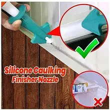 

Caulk Nozzle Applicator Finishing Tool Silicone Remover Glue Caulk Finisher Reusable Sealant Smooth Scraper Grout Kit Tools Set