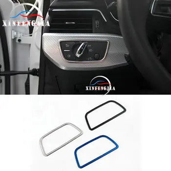

For Audi A5 A4 B9 17-18 Stainless Steel Headlight Switch Adjust Frame Cover Trim