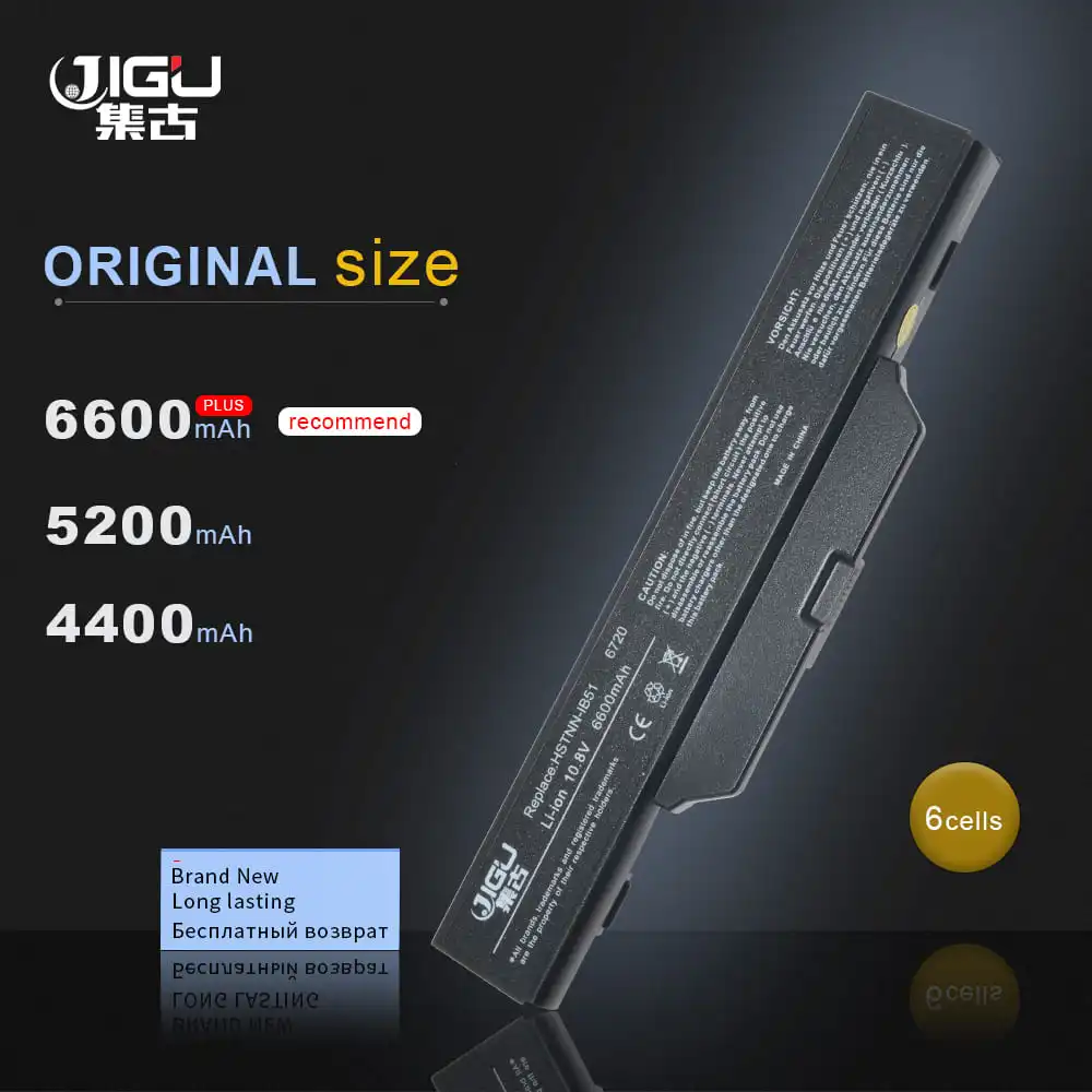JIGU Laptop Battery 6720s/CT /CT 500764 001 HSTNN LB51 For HP/Compaq 510 511 610 Business Notebook 6720s 6730S 6735S 6820S 6830S|laptop battery|for