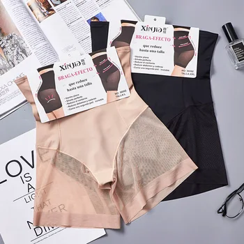 

womens underwear slimming high waist shaping control breathable mesh body shaping waist training device feminina panties