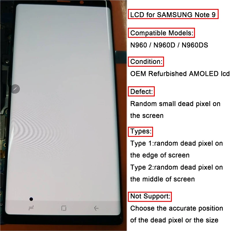  AMOLED For Samsung Galaxy S8 S8 Plus S9 S9 Plus Note 8 Lcd Display Touch Screen Digitizer +Small Sp
