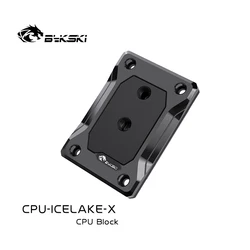 Bykski cpu água refrigerar apenas para intel lga4189/icelake preto pom e cobre versão pc bloco de água radiador CPU ICELAKE X