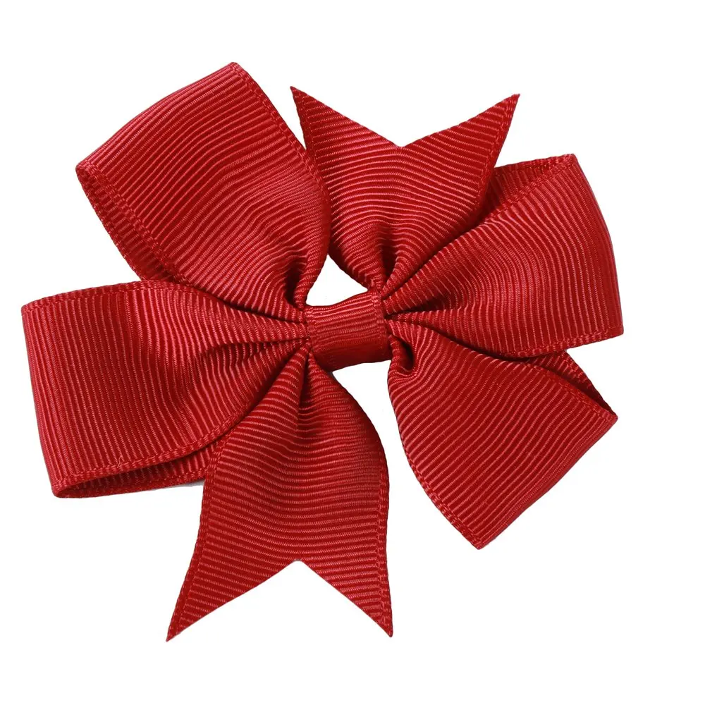 40 шт. 3 дюймовая атласная лента Pinwheel бутик заколки с бантами для волос для подростков малышей Дети Крокодил Зажимы wi