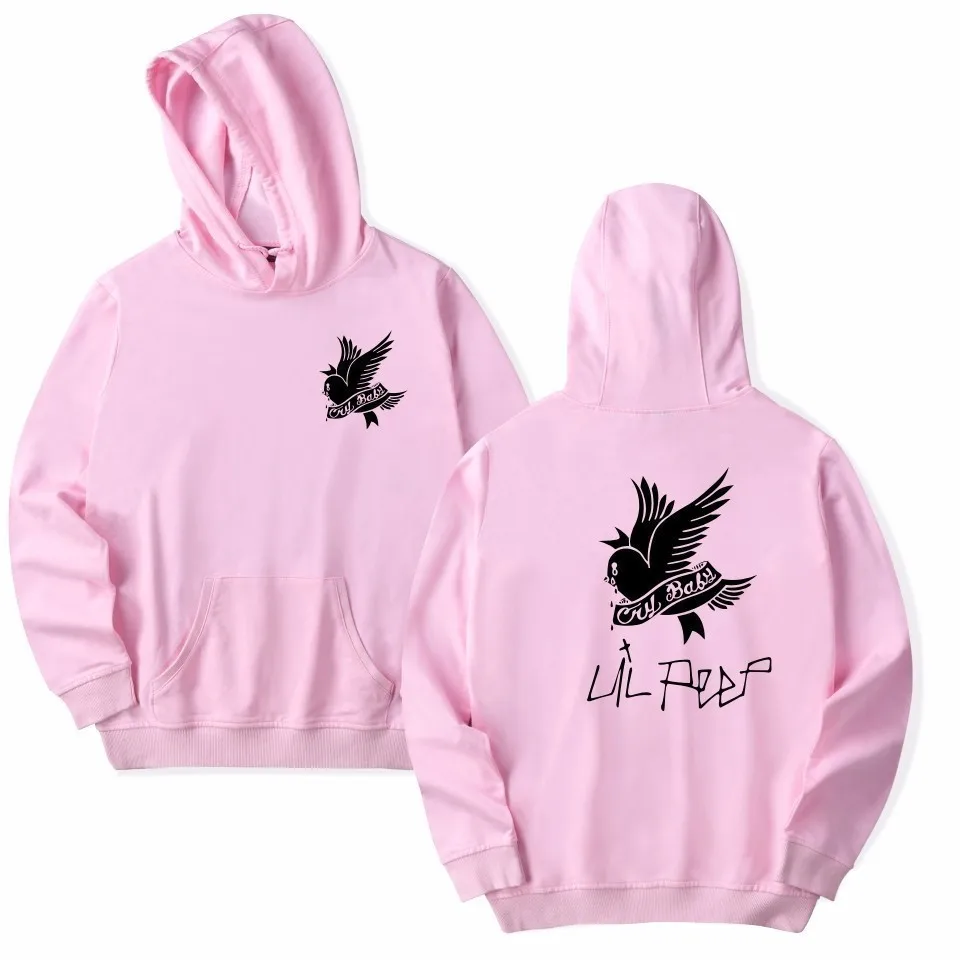 4824-WY0205-pink Новинка, Lil, толстовки с капюшоном, Hell Boy, Lil. Peep, для мужчин/wo мужчин, пуловер с капюшоном для мужчин/женщин, Sudaderas Cry, детские толстовки с капюшоном, толстовки с надписью Love - Цвет: 4824-WY0205-pink