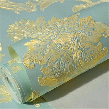 

53X300cm European Embossed Damascus Self Adhesive Wallpaper for Walls 3D Wall Paper Living Room Decoration Bedroom Wallpapers