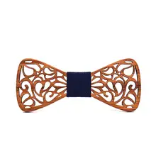 Новые цветочные деревянные бабочки-галстуки для мужчин бабочка полые бабочки Свадебный костюм деревянная Бабочка рубашка krawatte бабочка тонкий галстук