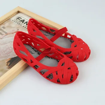 

2020 New Girls Shoes Crystal Jelly Sandals Children Melissa Sandals Toddler Girls Shoes Kids Sandals Sweet Princess Breathable
