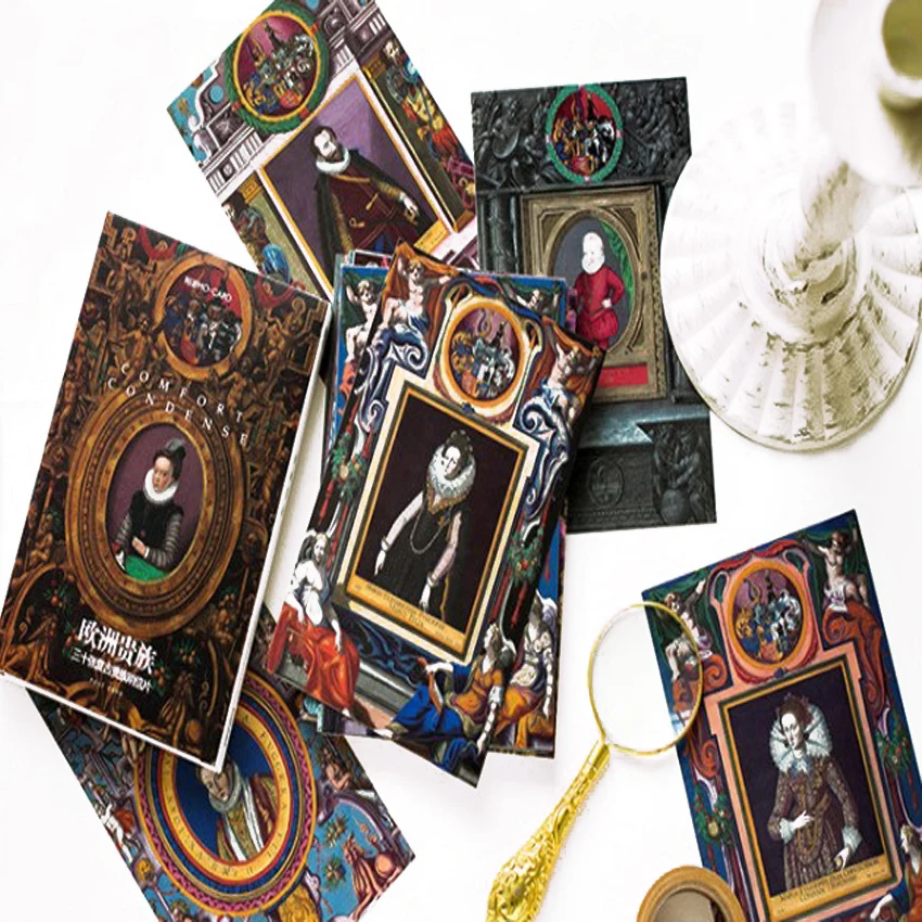  4packs Vintage Europe Postcard Greeting Card Direct mailing Post Card Classical Cards Party Invitat - 4.00033E+12