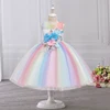 Vestidos de princesa para niñas, ropa Formal para niños de 4, 6, 7 y 8 años, para fiestas de cumpleaños y eventos de graduación, novedad de verano ► Foto 2/6