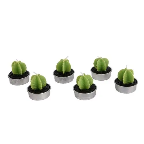 6PCS B 12 шт. бездымные ароматерапевтические ремесленные свечи креативное признание моделирование суккулент Кактус свечи для домашнего декора - Цвет: 6PCS B