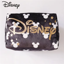 Disney Mickey Genuine Fashion Ladies Cosmetic Bag High-capacity High-quality Velvet Chain Ladies Travel Toiletry Bag Storage Bag