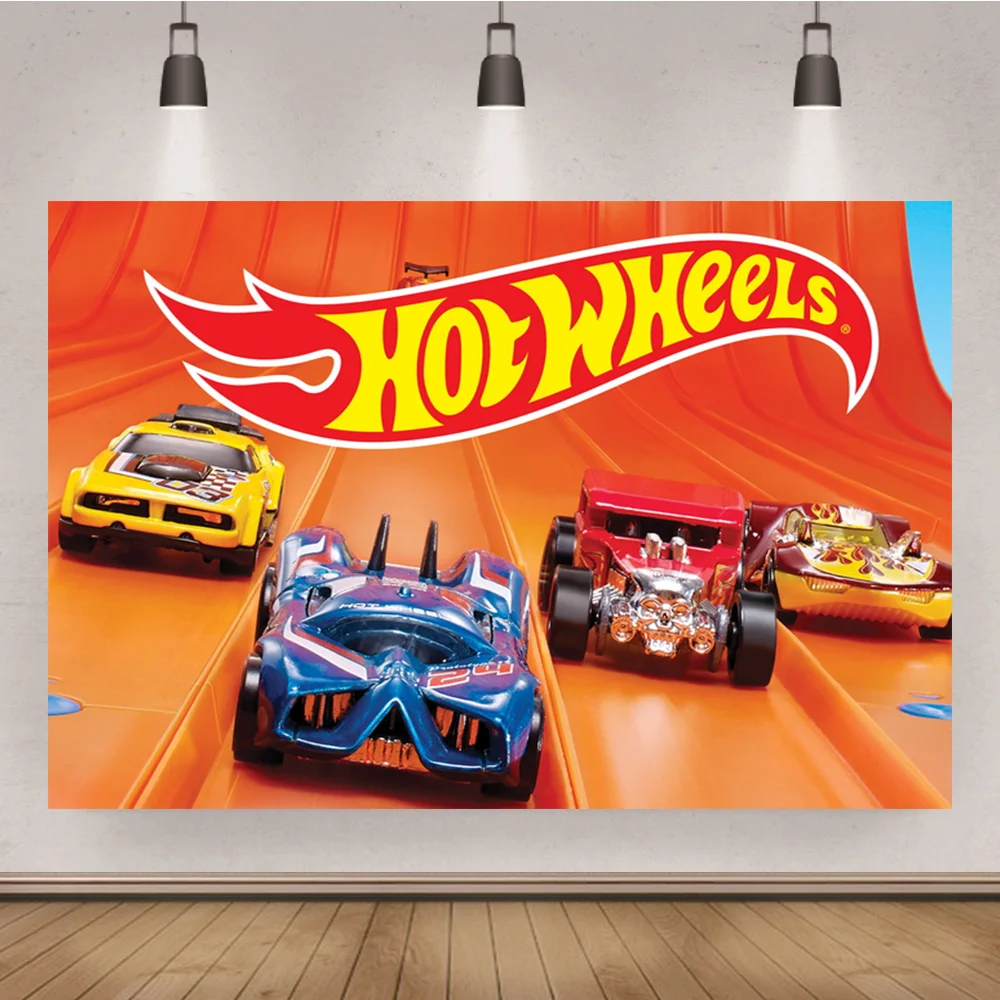 Hot Wheels Backdrops Wild Hot Racer Car Boys 1st Birthday Party Photography  Background Photographic Photo Studio Prop Wallpaper - Backgrounds -  AliExpress
