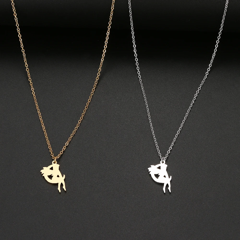 สแตนเลสสตีลสร้อยคอ Moon Fairy จี้อัญมณี Choker สร้อยคอแฟชั่นผู้หญิงเครื่องประดับ Party Girl ของขวัญใหม่ 5
