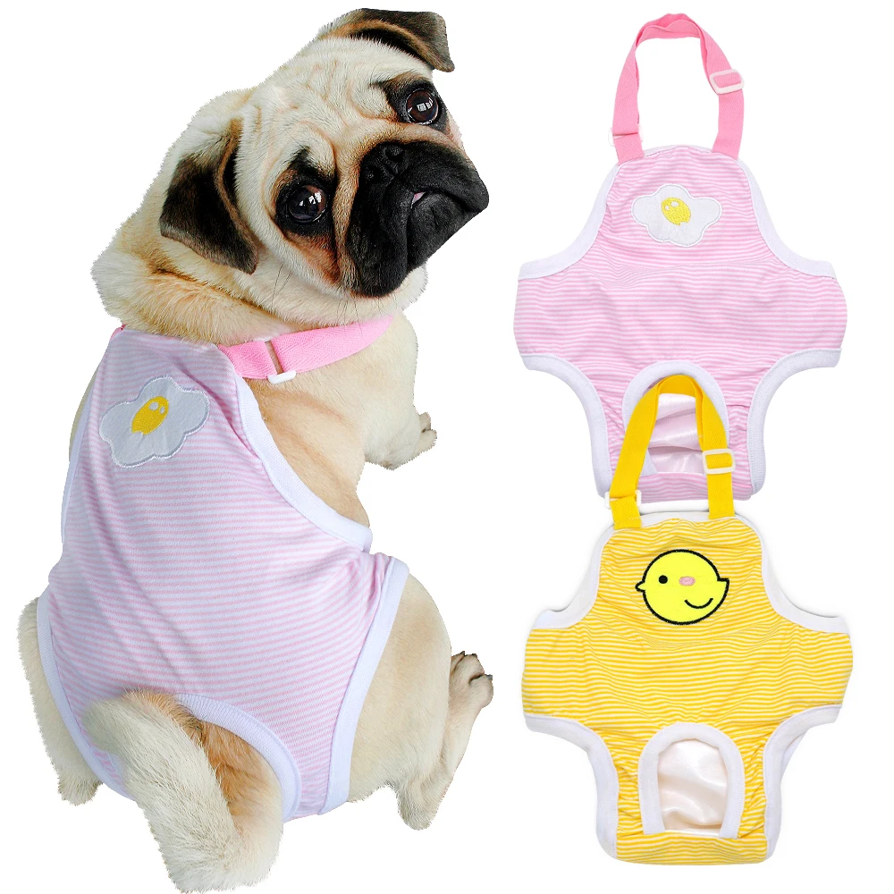 

Dog Physiological Pants Female Dog Cat Washable Diapers Sanitary Panties For Dogs Underwear Briefs Jumpsuit M-L Pet Accessories