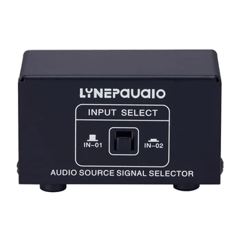 

LYNEPAUAIO o Switcher 2 Input 1 Out or 1 Input 2 Out Stereo Speaker Switch Rca o Source Signal Selection No Loss