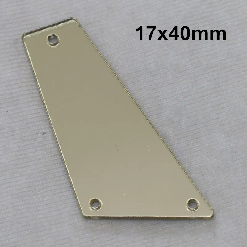 A13-17x40 Jonquil acryl ic зеркало пришить Стразы DIY Flatback зеркало акрил пришивные стразы с отверстиями для шитья - Цвет: A13-17x40