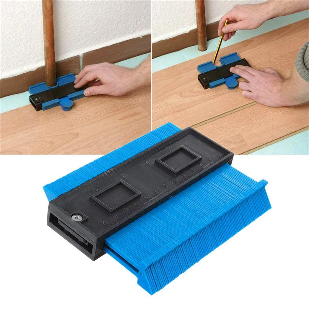 

4 Inch/120 MM Contour Copy Duplicator Fine Tooth Profile Gauge Winding Tool Laminate Ducts Tiling Wood Marking Plastic